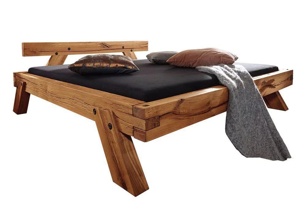 Solid oak bed